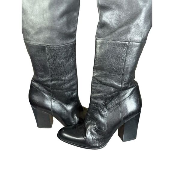 Stuart Weitzman Belmont Nappa Leather Black Knee High Boot Women's Size 8.5 - Picture 6 of 15